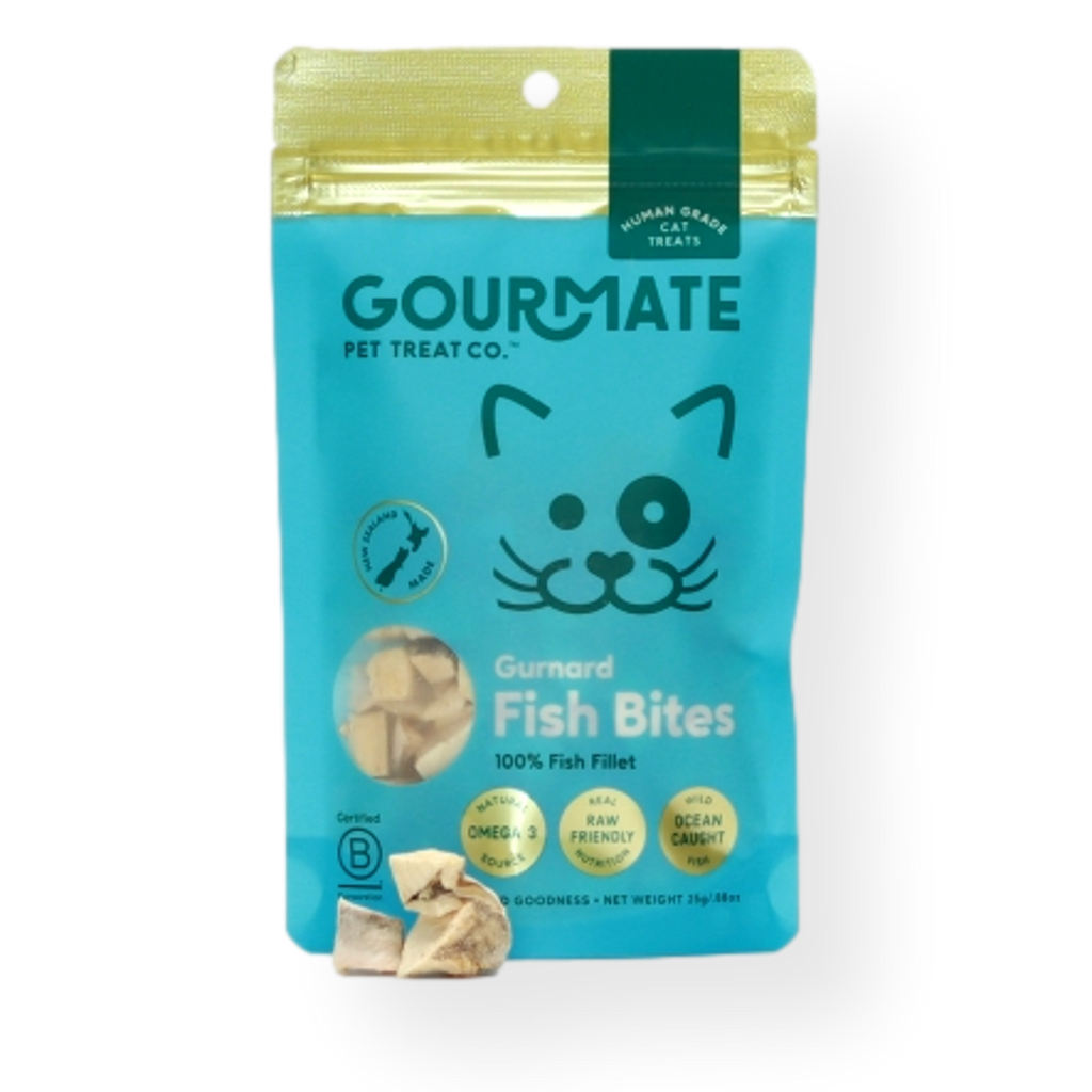 Gourmate Gurnard Fish Bites Cat Treats 25g