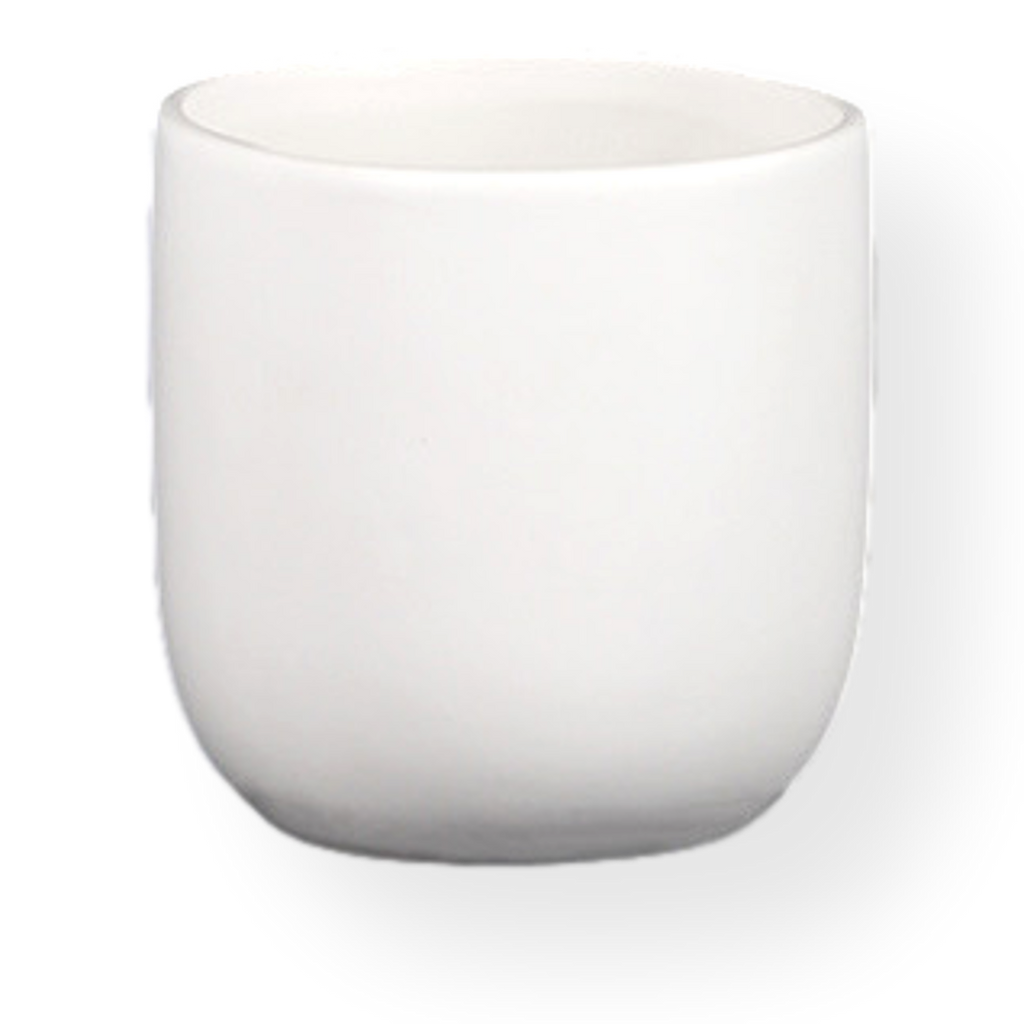 Matte White Ceramic Planter Pot 10cm