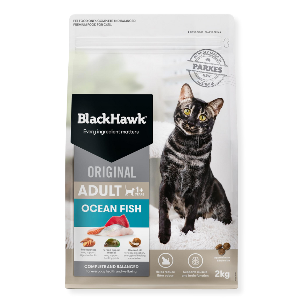 Black Hawk Original Ocean Fish Cat Food 2kg