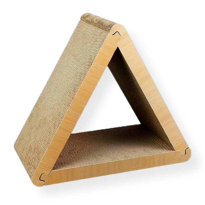 Feline Fine Triangle Cardboard Cat Scratcher 30cm