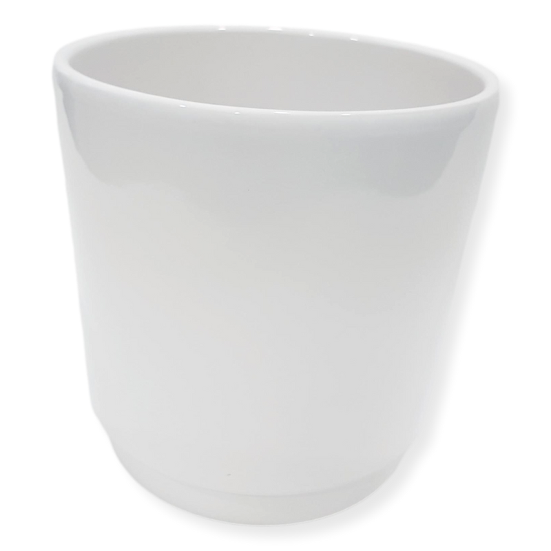 White Sam Ceramic Planter Pot 14cm