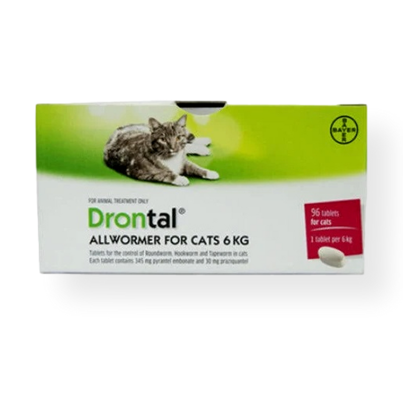 Drontal Cat Ellipsoid Worming Tablet 6kg Single